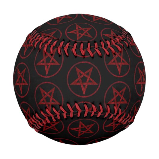 レッドデビルペンタグラム 野球ボール (正面)