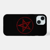 レッドデビルペンタグラム iPhone 15ケース (裏面横)
