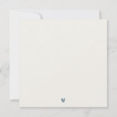 レッドデュスキーブルーライトハウスシーブライダルシャワー招待状 サンキューカード (裏面)