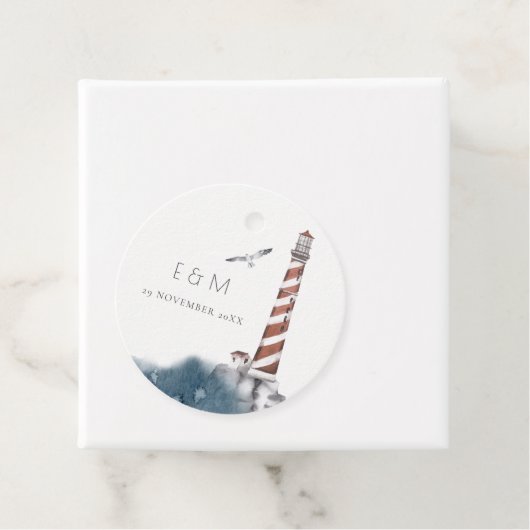 レッドデュスキーブルーライトハウスシーモノグラム結婚ズFA フェイバータグ (インサイチュ)