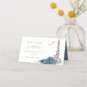 レッドデュスキーブルーライトハウスシーラ航海のッター プレイスカード (正面)