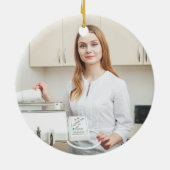 レッドデンタルスクールカスタム卒業式クリスマス セラミックオーナメント (裏面)