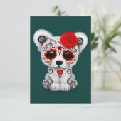 レッドデーオブザデッドシュガースカルベアティール(緑がかった色)ブルー (スタンド正面)