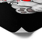 レッドデーオブザデッドシュガースカルベアーブラック ポスター (角)