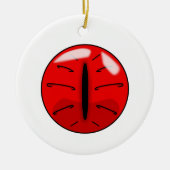 レッドデーモンキャットアイセラミックオーナメント セラミックオーナメント (正面)
