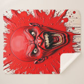 レッドデーモンフューリー・アート シェルパブランケット (正面(横))