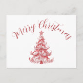 レッドトイルクリスマスツリー ポストカード (正面)