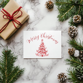 レッドトイルクリスマスツリー ポストカード