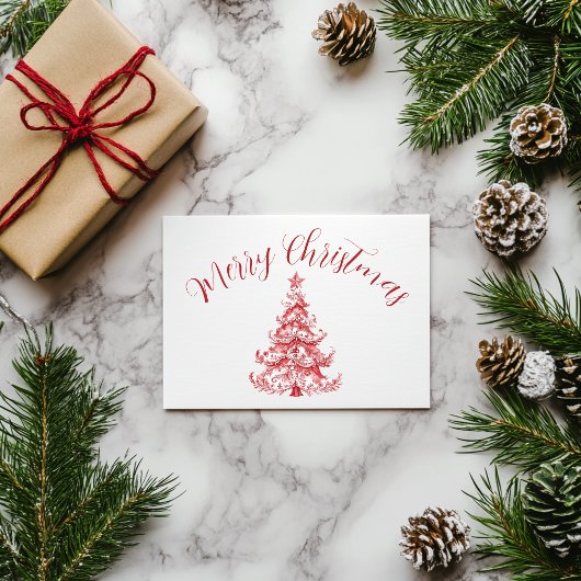 レッドトイルクリスマスツリー ポストカード