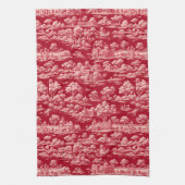 レッドトイレデジュイ キッチンタオル (縦)