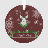 レッドトインデアオーナメント オーナメント (裏面)