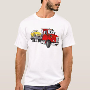 レッドトウトラックフラットベッド漫画 Tシャツ