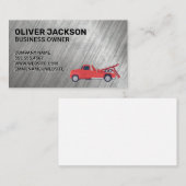 レッドトウトラック | メタリックグランジ背景 名刺 (正面/裏面)