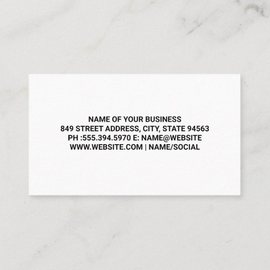 レッドトウトラック | 自動サービス 名刺 (裏面)