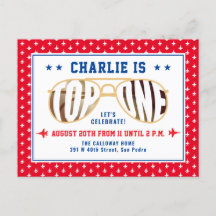 レッドトップワンファイターパイロットをテーマにした第1誕生日