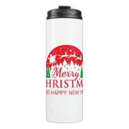 レッドトップ品質クリスマスサーマルタンブラー贈り物。 タンブラー
