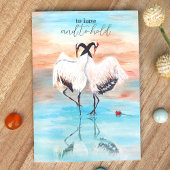 レッドトップ日本のタンチョクレーンベージュブルー結婚ズ 招待状