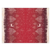 レッドトナカイのクリスマス テーブルクロス (正面(横))