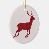 レッドトナカイ/スタグクリスマス/ユール（キリスト降誕祭） セラミックオーナメント (右)