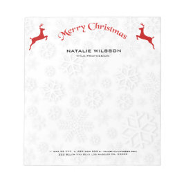 レッドトナカイ ノートパッド