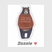 レッドトナディアセーター熊 シール (シート)