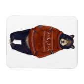 レッドトナディアセーター熊 マグネット (横)