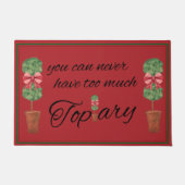 レッドトピアリートピアリ ドアマット (正面)