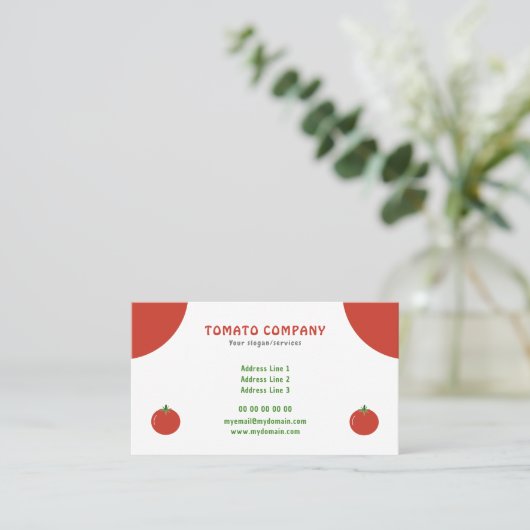 レッドトマトの名刺 名刺 (スタンド正面)