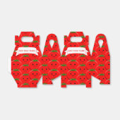 レッドトマトパターン名前をカスタムする フェイバーボックス (折り畳みなし)