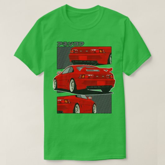 レッドトヨタMr2 SW20 Tシャツ (デザイン正面)
