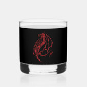 レッドトライバルドラゴンブラック ウイスキーグラス (裏面)