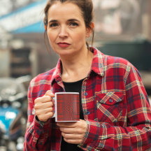 レッドトライバルパターンアート