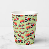 レッドトラクタートラックファームプロデュース誕生日 紙コップ (裏面)