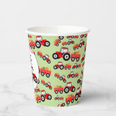 レッドトラクタートラックファームプロデュース誕生日 紙コップ (左)