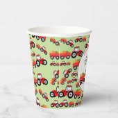 レッドトラクタートラックファームプロデュース誕生日 紙コップ (右)