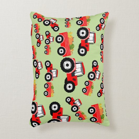 レッドトラクタートラックファームプロデュース アクセントクッション (正面(垂直))