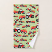 レッドトラクタートラックファームプロデュース バスタオルセット (ハンドタオル)