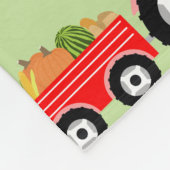 レッドトラクタートラックファームプロデュース フリースブランケット (角)