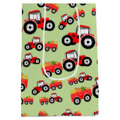 レッドトラクタートラックファームプロデュース ミディアムペーパーバッグ (裏面)