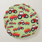 レッドトラクタートラックファームプロデュース ラウンドクッション (裏面)