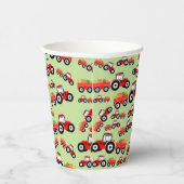 レッドトラクタートラックファームプロデュース 紙コップ (右)