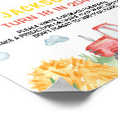 レッドトラクターファーム誕生日タイムカプセルサイン ポスター (角)