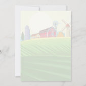 レッドトラクターファーム5thバースデーパーティー 招待状 (裏面)