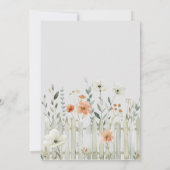 レッドトラクターベビーシャワー招待状 招待状 (裏面)