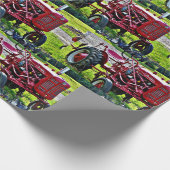 レッドトラクターラッピング紙 ラッピングペーパー (角)