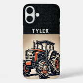レッドトラクターヴィンテージクール名機器ファーム Case-Mate iPhoneケース (裏面)