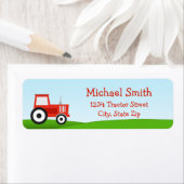 レッドトラクター差出人住所ラベル ラベル (インサイチュ)