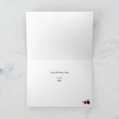 レッドトラクター誕生日 カード (内部)