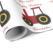 レッドトラクター誕生日 ラッピングペーパー (ロールコーナー)