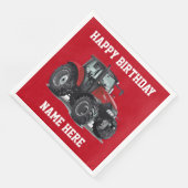 レッドトラクター農業誕生日ナプキンス (コーナー)